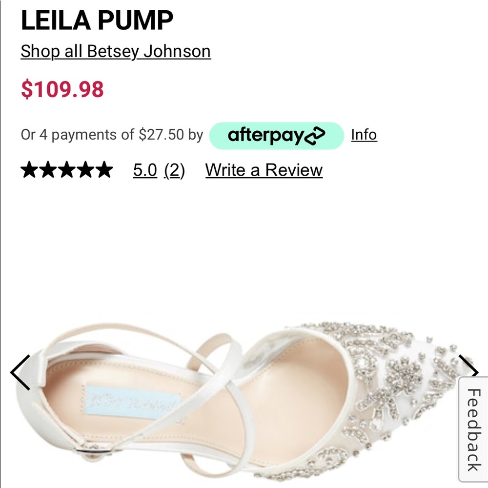Brand new never worn in box- Betsey Johnson Blue Women's Sb-Leila Pump, Ivory